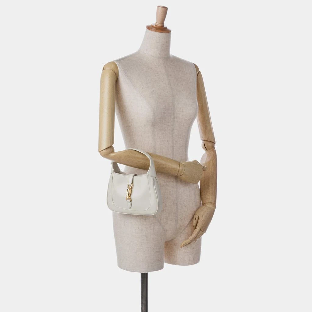 Gucci Gucci White Leather Mini Jackie 1961 Shoulder Bag 4