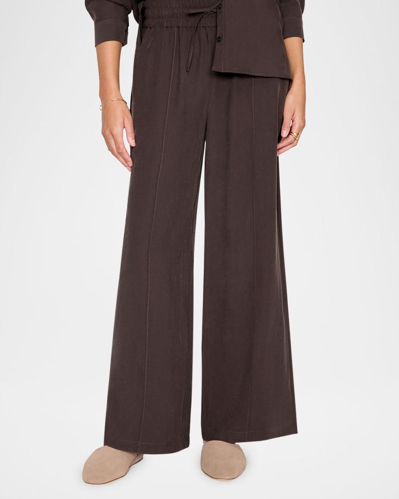 Brochu Walker Aaron Wide-Leg Pintuck Pants