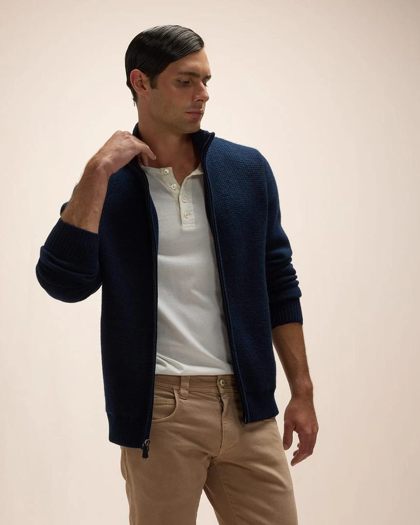 Neiman Marcus Men's Cashmere Knit Full-Zip Sweater 2