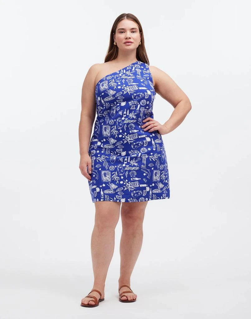 Madewell Madewell x Lisa Says Gah! Plus One-Shoulder Mini Dress 1