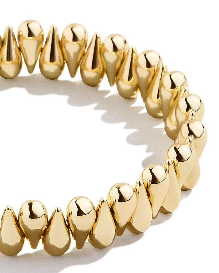 BAUBLEBAR Ella Sculptural Bead Stretch Bracelet in Gold Tone 3