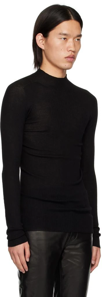 Rick Owens Black Porterville Level Lupetto Sweater 2