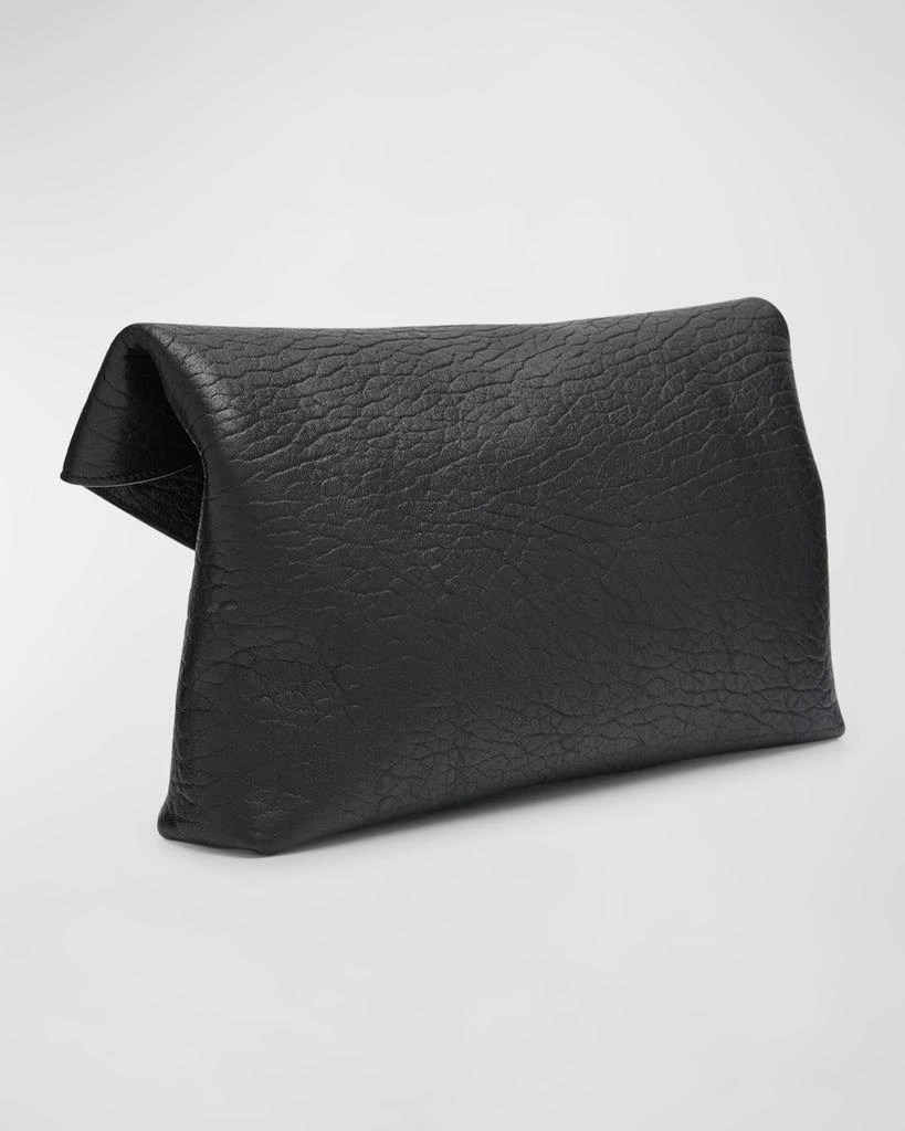 Yves Saint Laurent Large YSL Envelope Pouch Clutch Bag in Leather 6