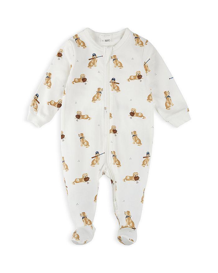 Petit Lem Unisex Golden Retriever Print Sleeper Footie - Baby