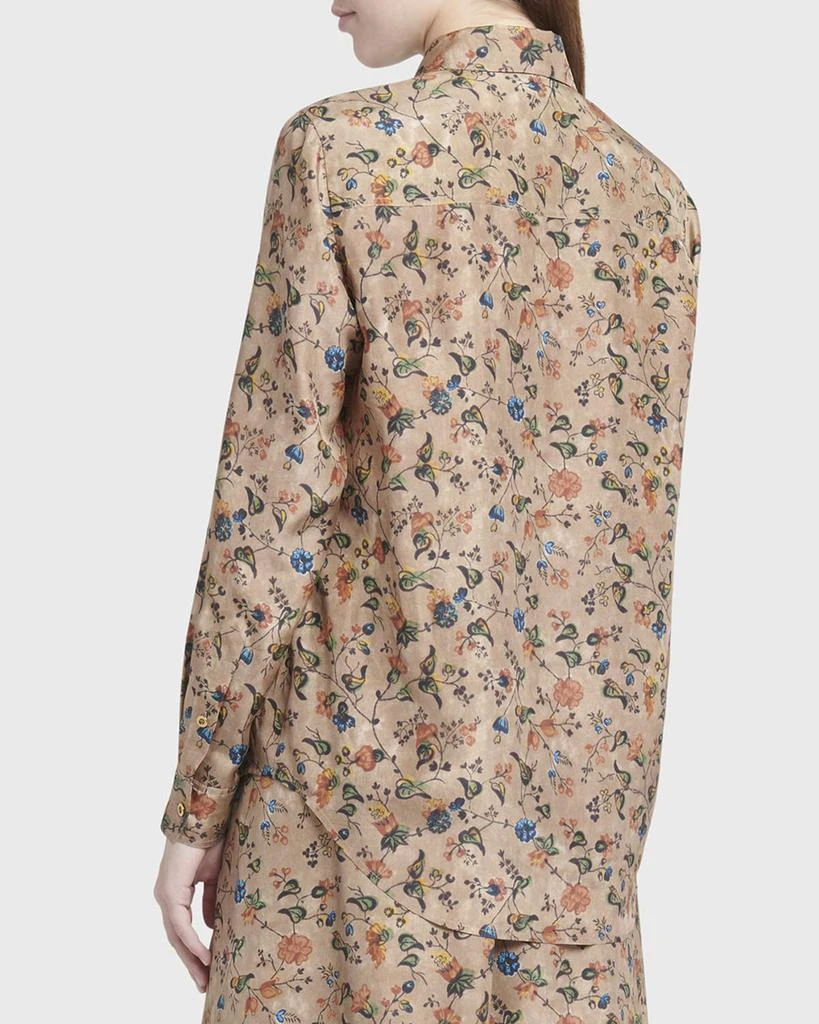 Loro Piana Cam Cheriel Bolivian Garden Printed Button-Front Shirt 4