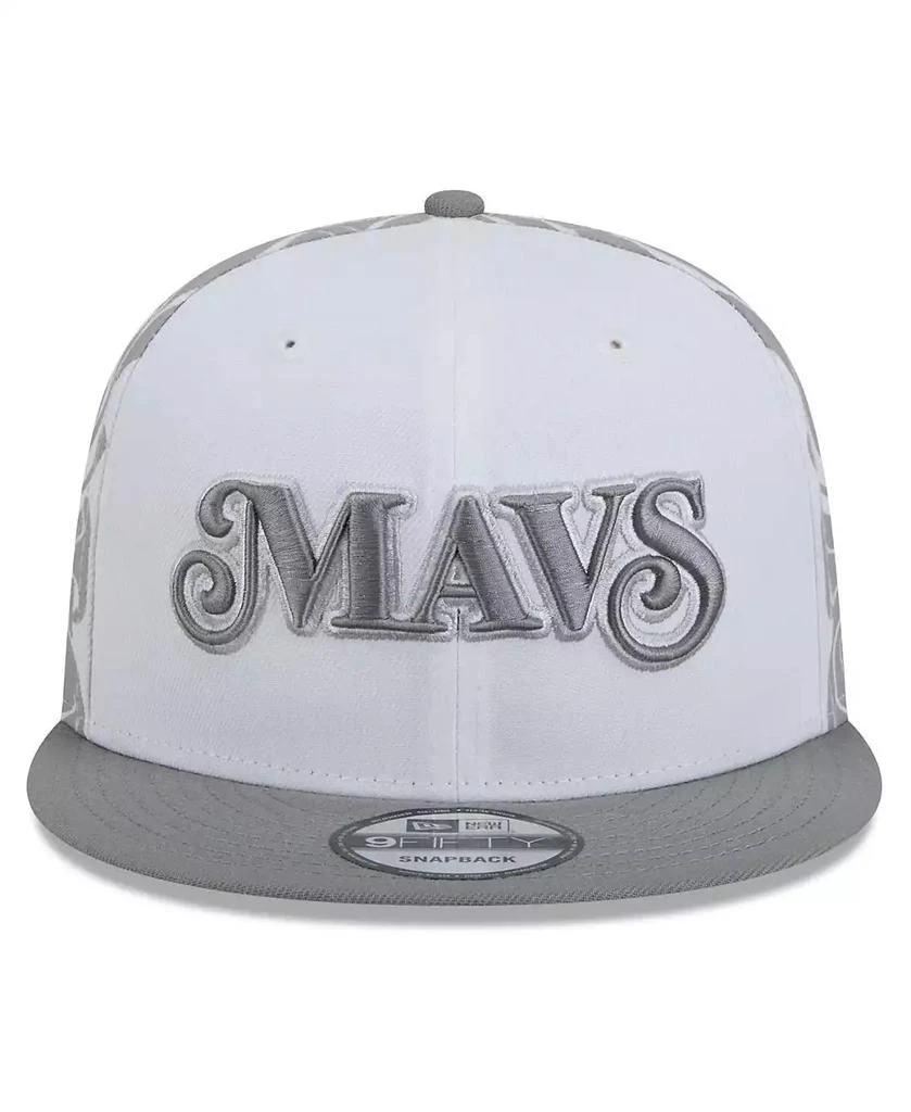 New Era Men's White Dallas Mavericks 2024/25 City Edition 9FIFTY Snapback Hat 3