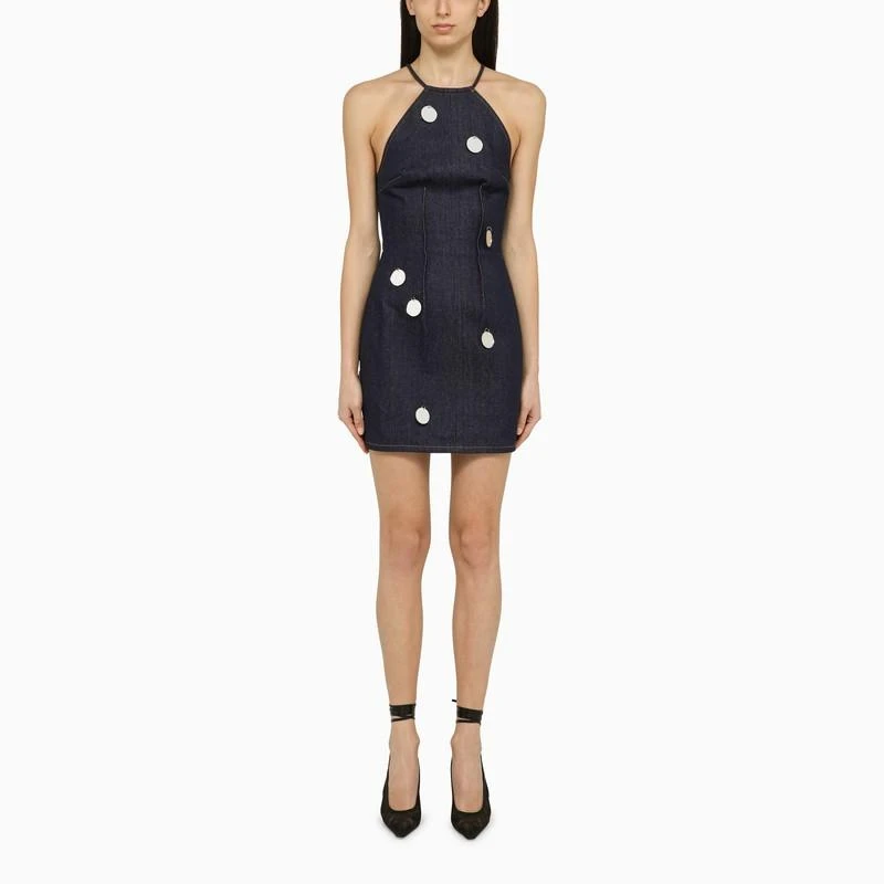 princess polly baby blue dress Blue Hourglass Halter Gown by David Koma