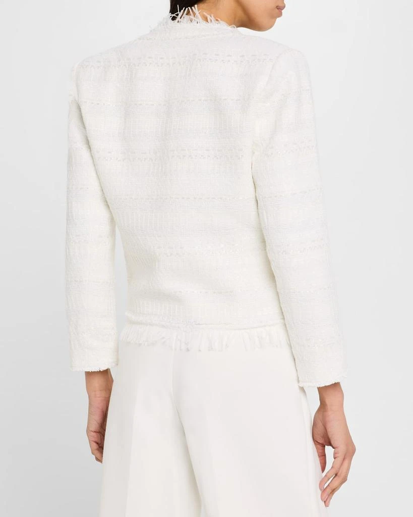 Kobi Halperin Harper Fringe-Trim Tweed Jacket 3