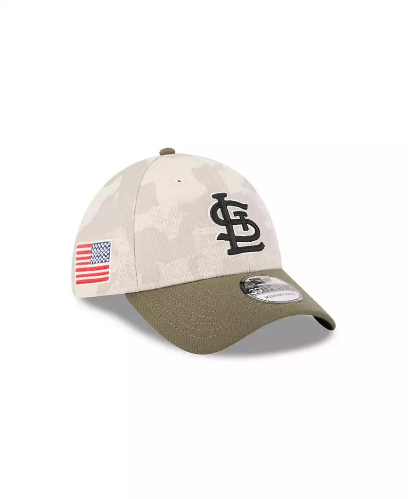New Era Men's Light Beige/Olive St. Louis Cardinals 2025 Armed Forces Day 39THIRTY Flex Hat 2