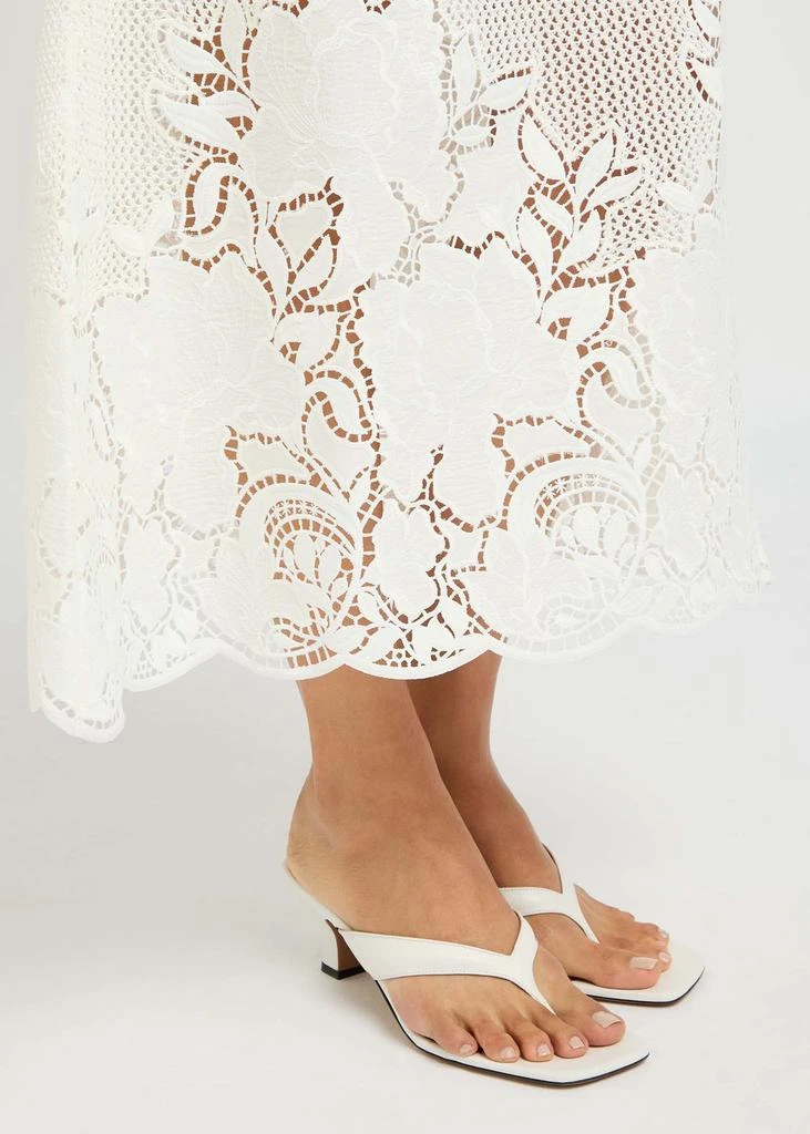 Erdem Floral-embroidered open-knit midi dress 5