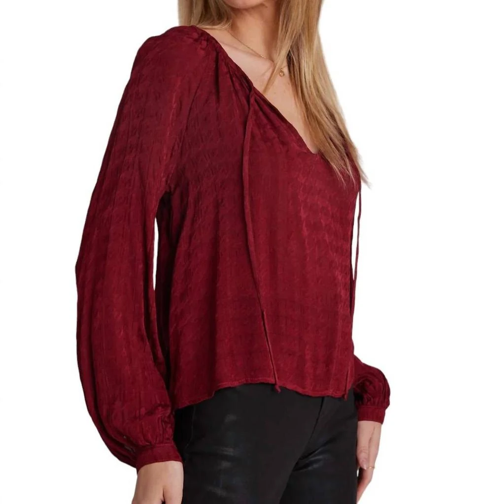 Bella Dahl Bella Dahl - Houndstooth Tie Front Blouse 2