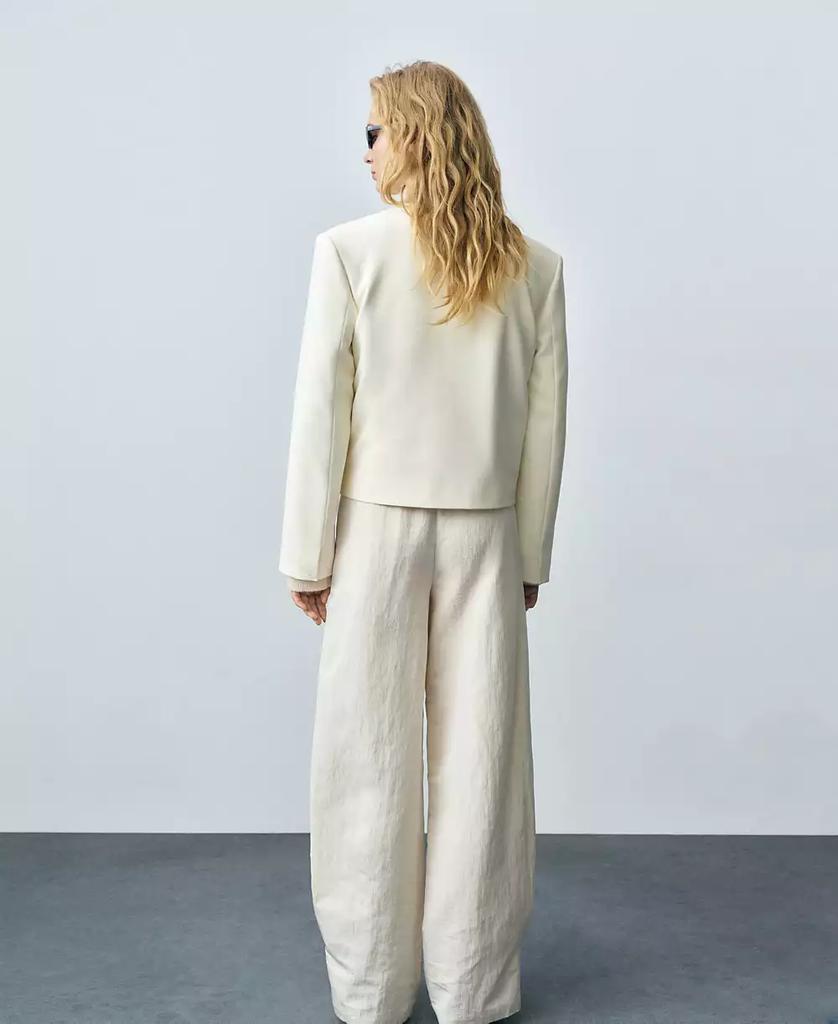 Mango Women's Structured Cropped Jacket