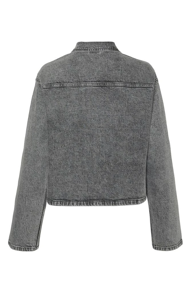 VERO MODA Ellas Studded Crop Denim Shirt Jacket 5