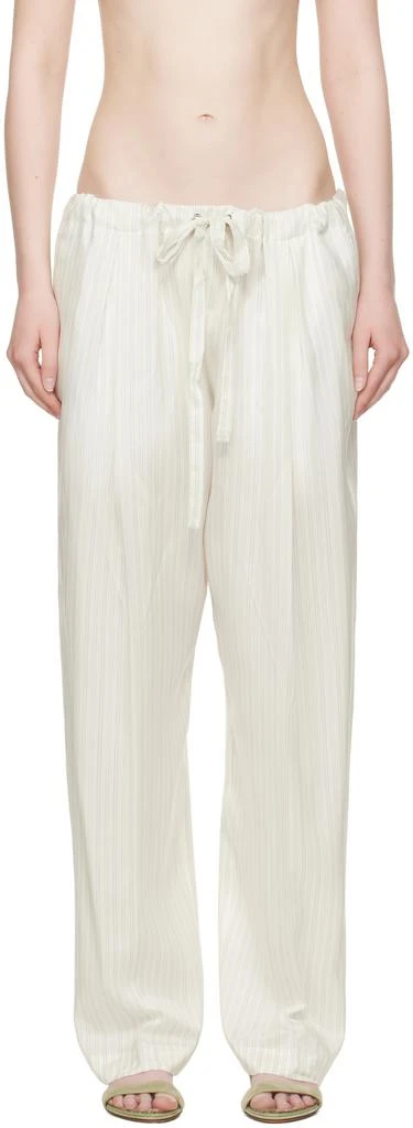 Khaite Off-White Trenton Trousers 1