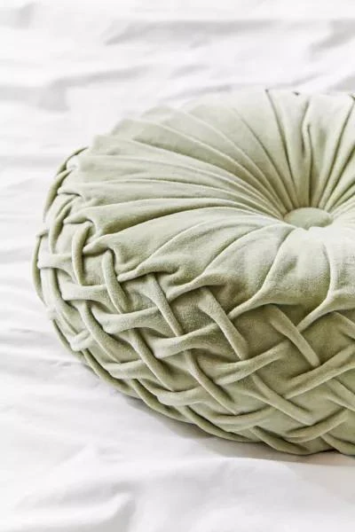 Urban Outfitters Round Pintuck Pillow 3