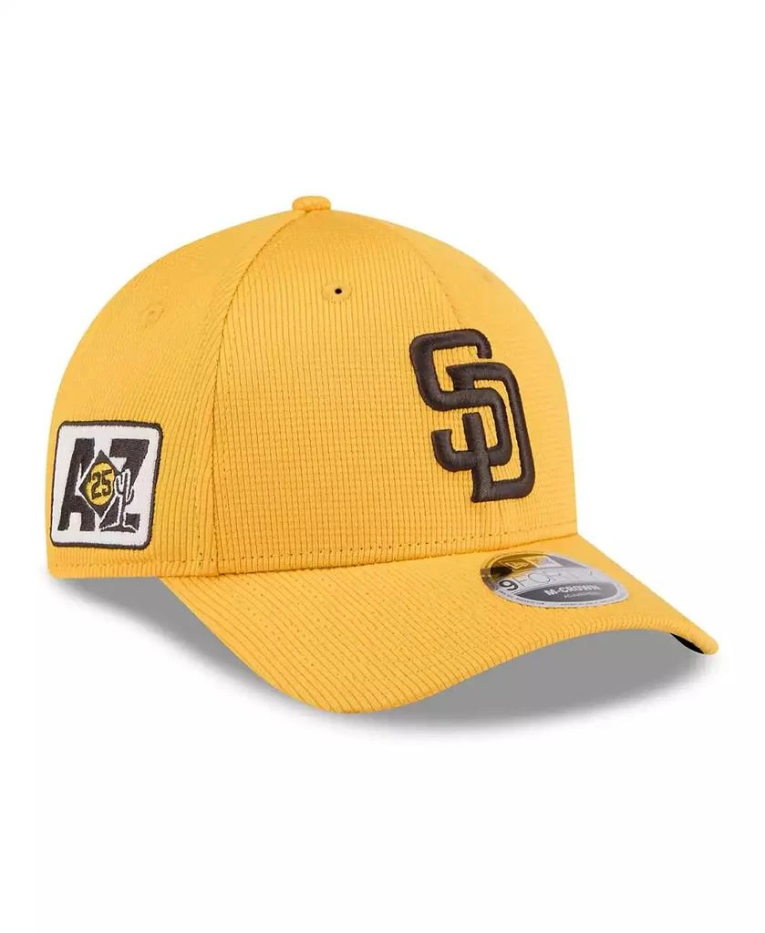 New Era Men's Gold San Diego Padres 2025 Spring Training 9FORTY Adjustable Hat 1