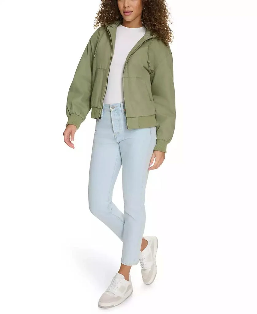 Levi's Women's Relaxed Workwear Hooded Bomber Jacket 4