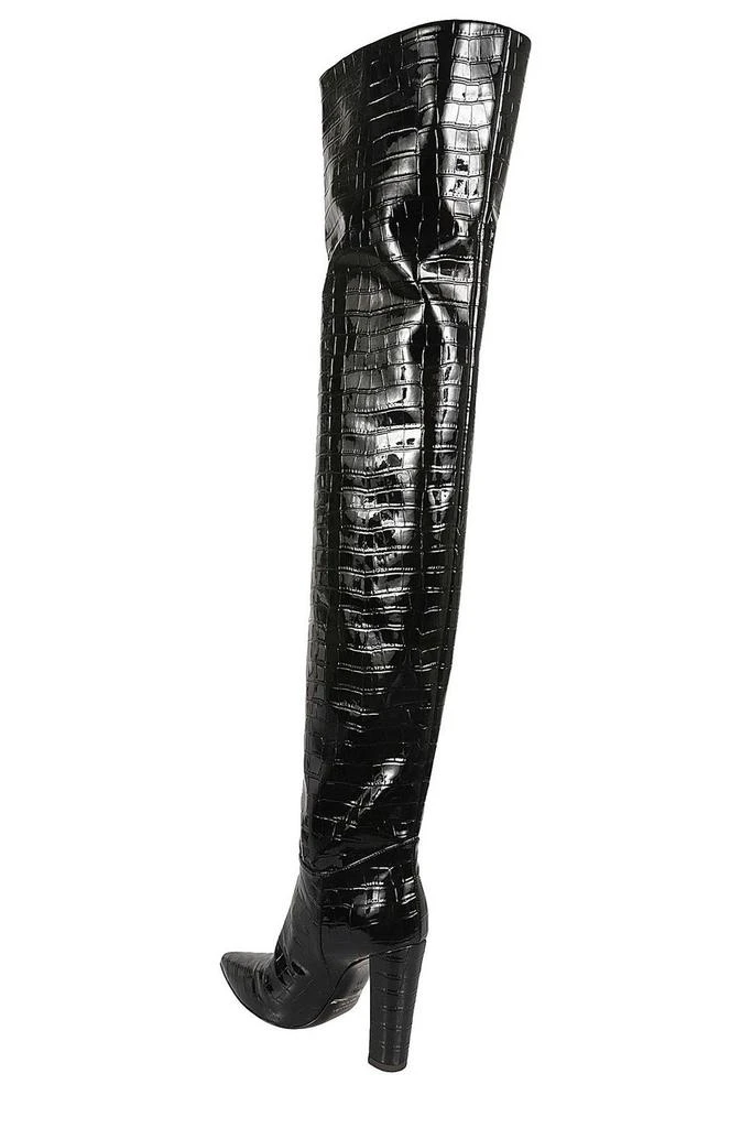 PHILOSOPHY di LORENZO SERAFINI Philosophy Di Lorenzo Serafini Crocodile-Embossed Pointed-Toe Boots 3