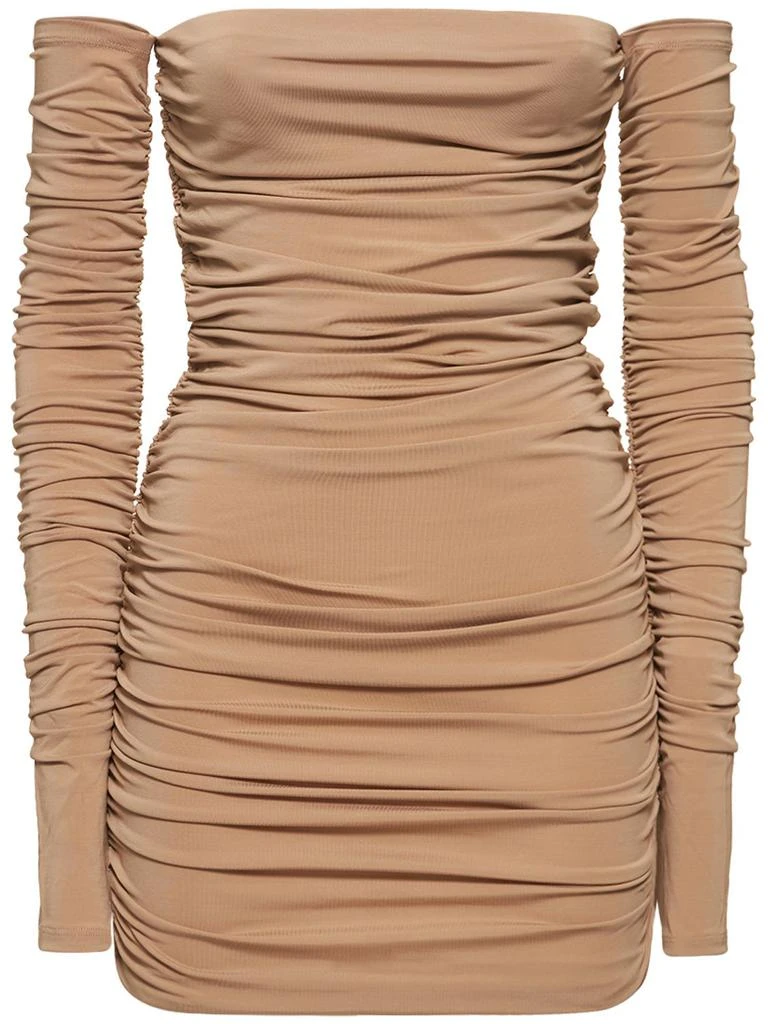 THE ANDAMANE Linda Viscose Jersey Crepe Mini Dress 1