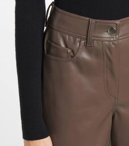 STAND STUDIO Aisha flared faux leather pants 4
