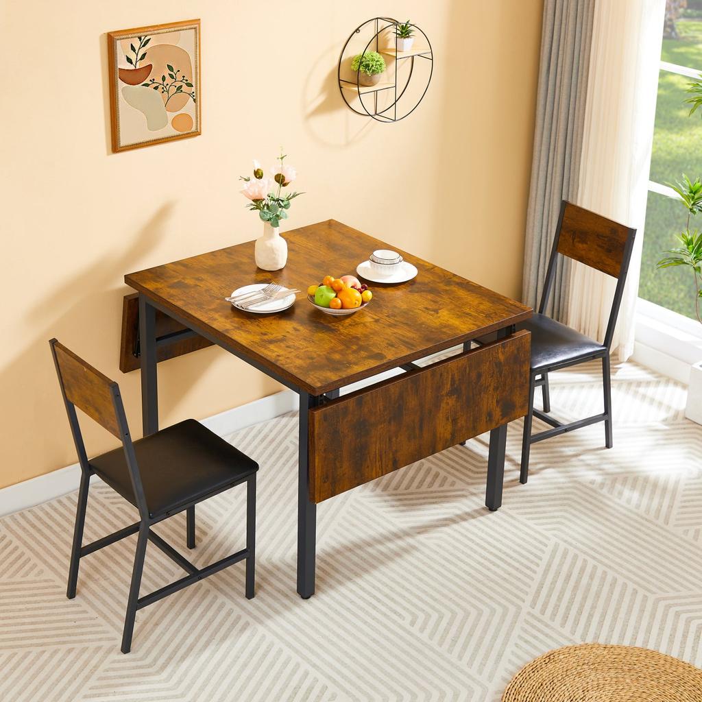 Streamdale Furniture Streamdale Rustic Folding Dining Table - 63.2" L X 35.5" W X 30.5"