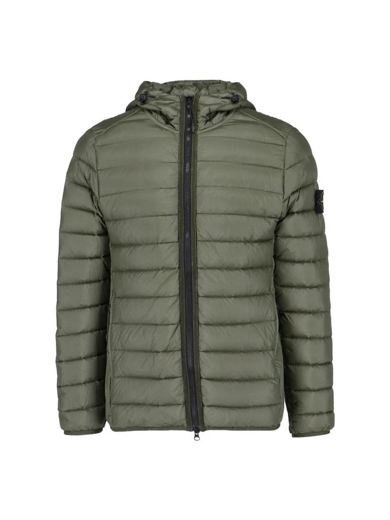 Stone Island Logo Hooded Down Jacket 1