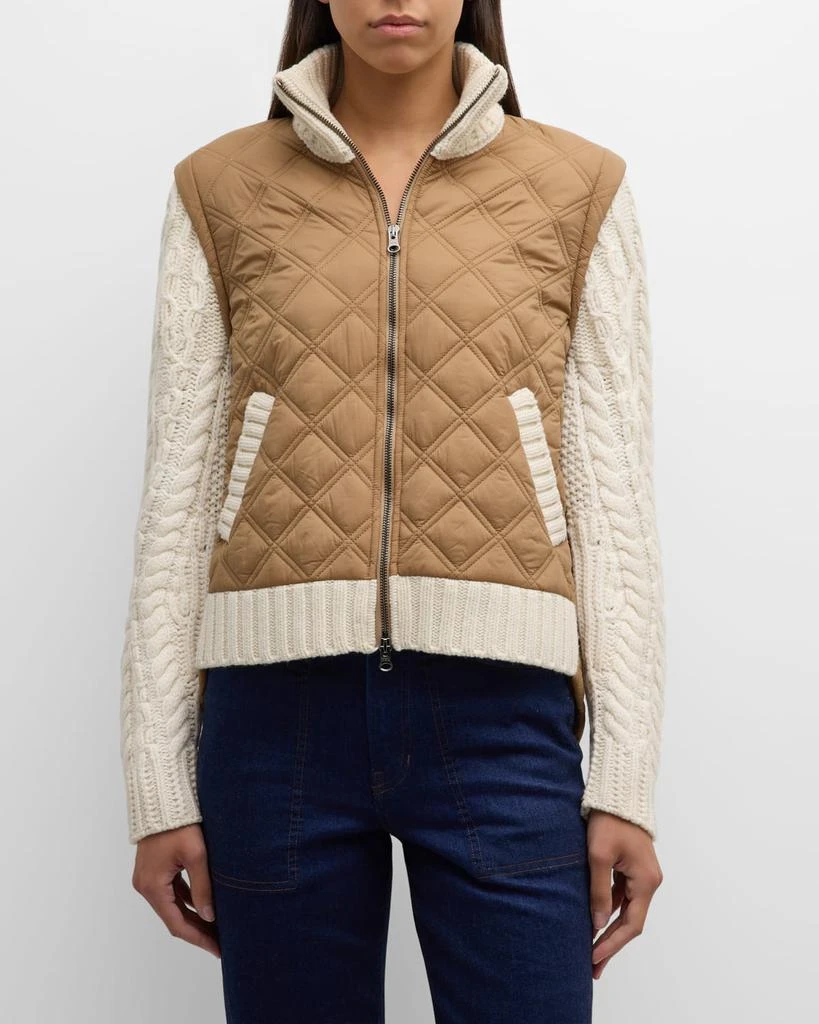 VERONICA BEARD Patra Mixed-Media Jacket 2
