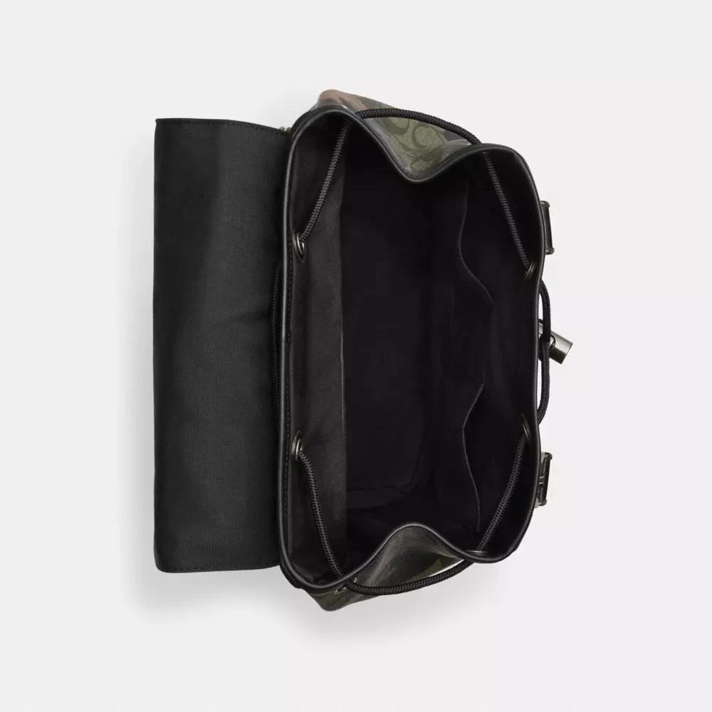 Coach Track Backpack In Signature Canvas With Camo Print 4