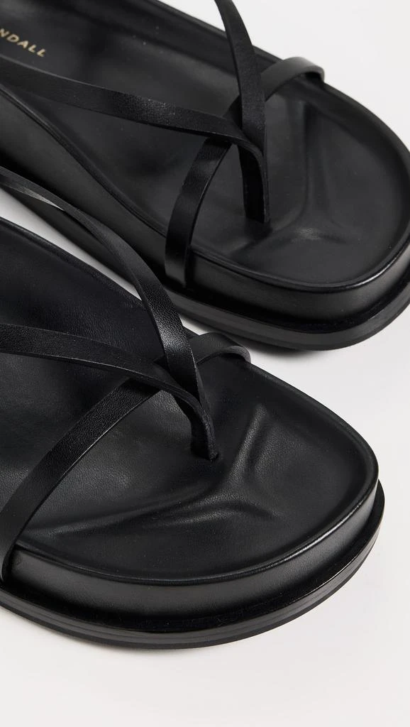 Loeffler Randall Ankle Wrap Footbed Sandals 5