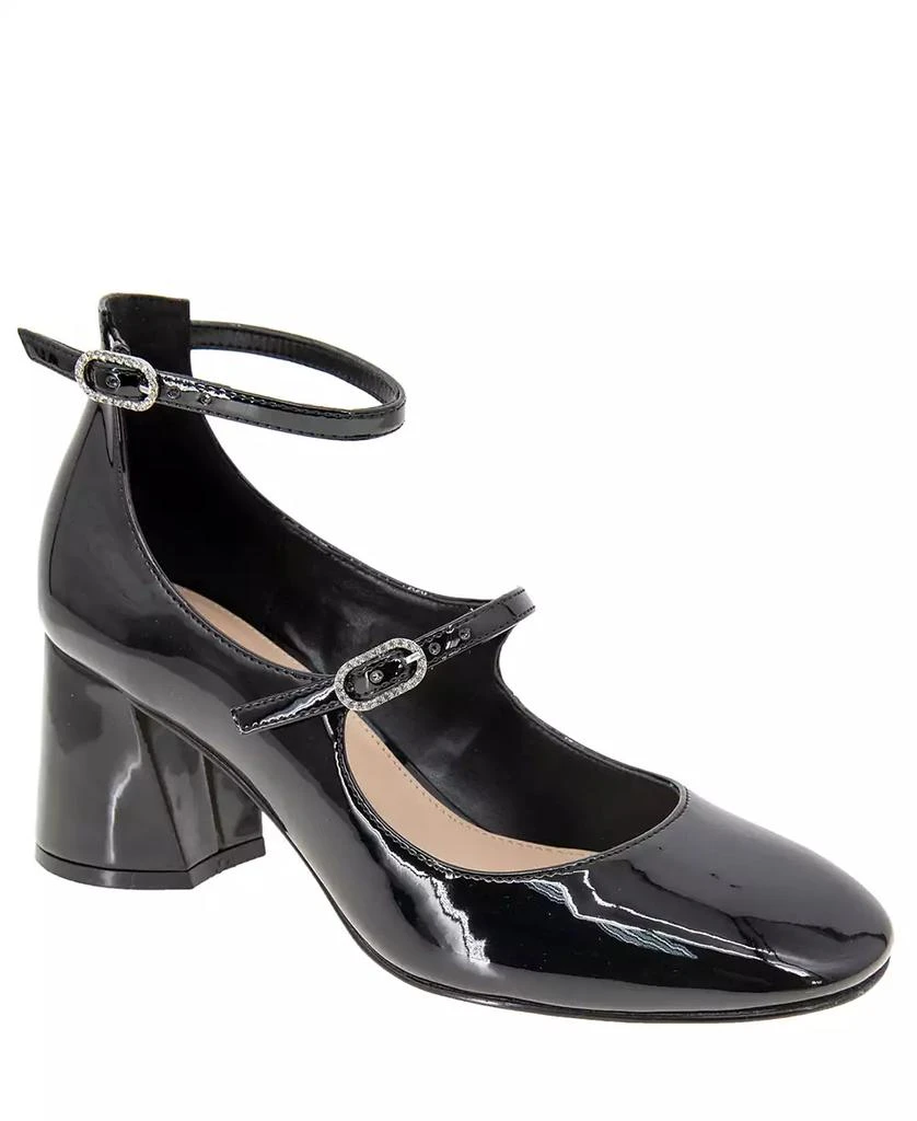 BCBG Women's Maxanna Strappy Block Heel Mary Jane Pumps 1