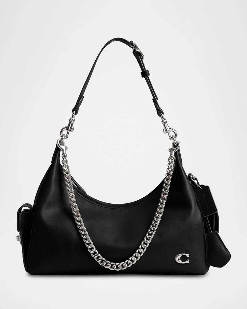 Coach Juliet 30 Glazed Leather Pocket Shoulder Bag 1