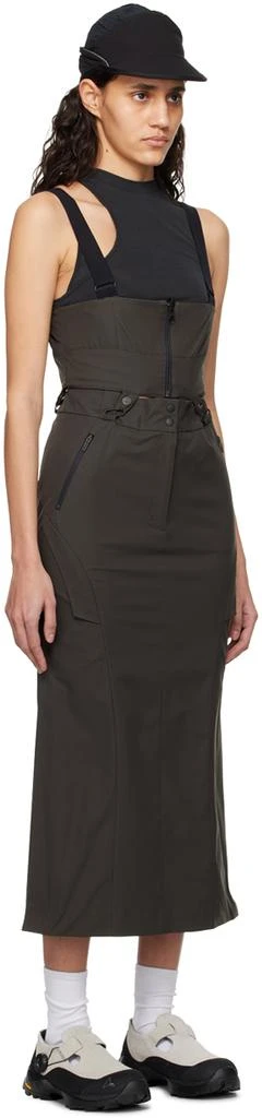 Hyein Seo Khaki Cargo Midi Skirt 4