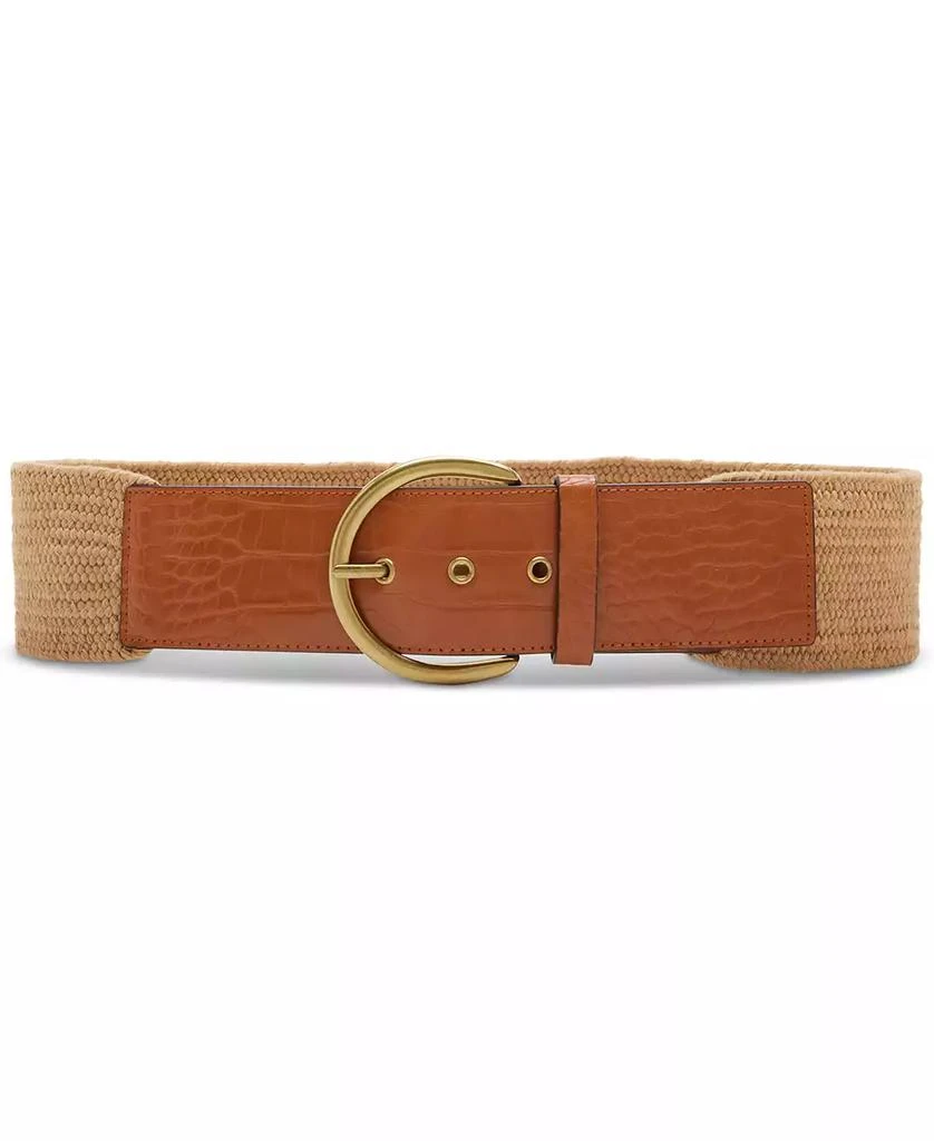 Steve Madden Women's Croc-Embossed Stretch Belt 1