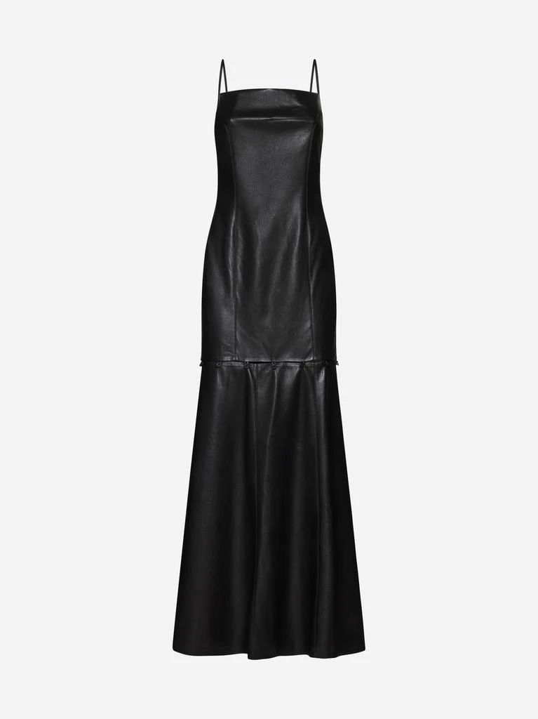 NANUSHKA Frera vegan leather long dress 1