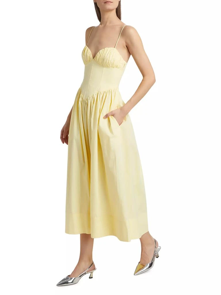 Ronny Kobo Carmine Cotton Fit & Flare Midi-Dress 4