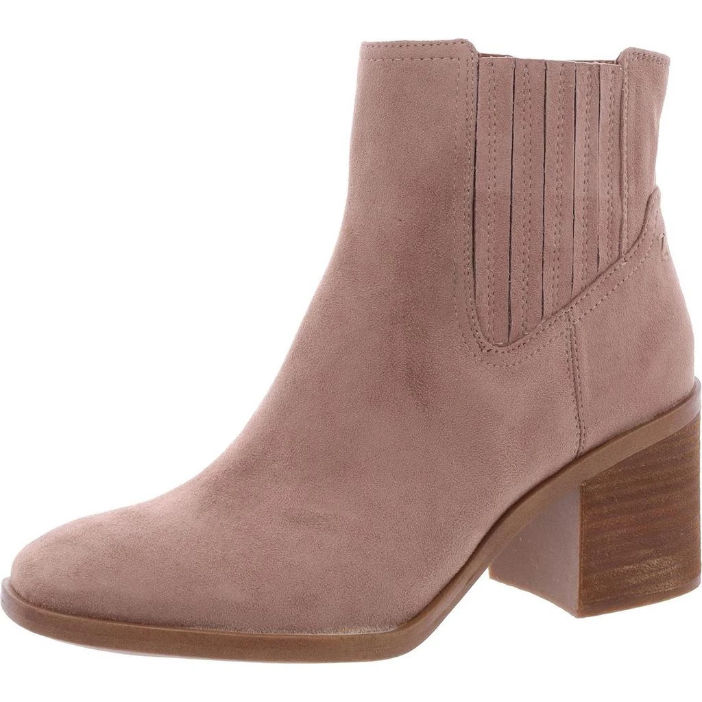 ZODIAC Lucinda Womens Faux Suede Square Toe Ankle Boots 1