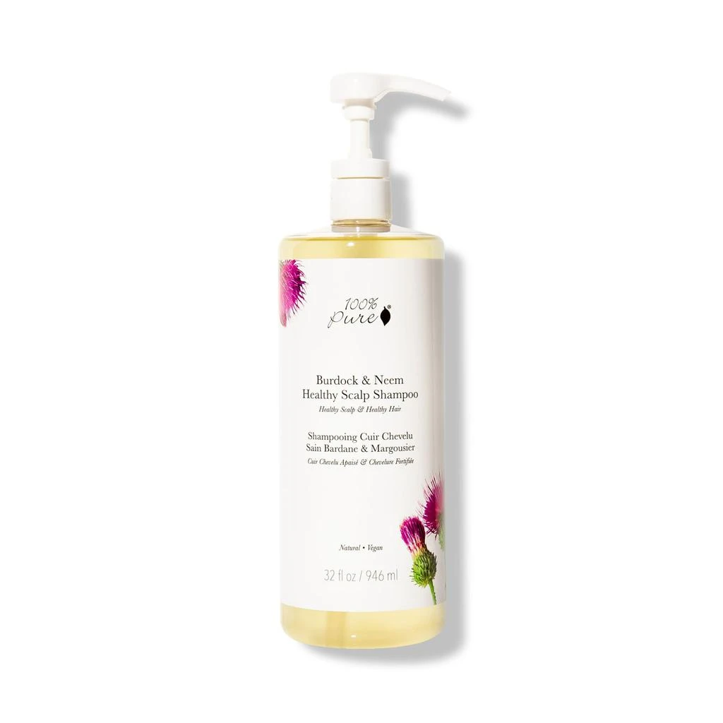 100% Pure 100% Pure: Hair Care: Shampoo: Burdock & Neem Healthy Scalp: 32 fl oz 1