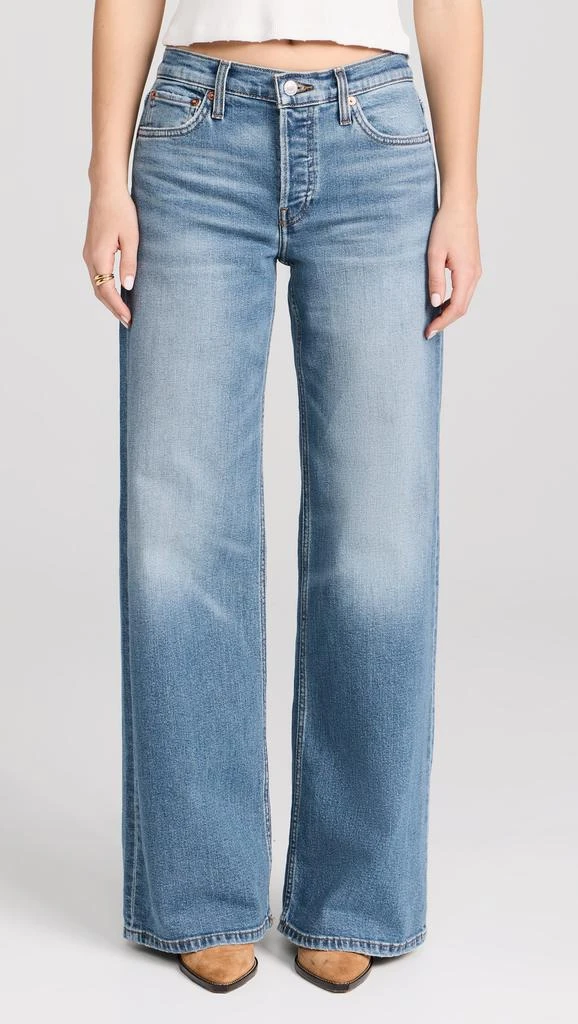 REDONE Mid Rise Wide Leg Jeans 6