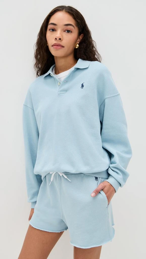 Ralph Lauren Island Fleece Polo Knit Sweatshirt 1