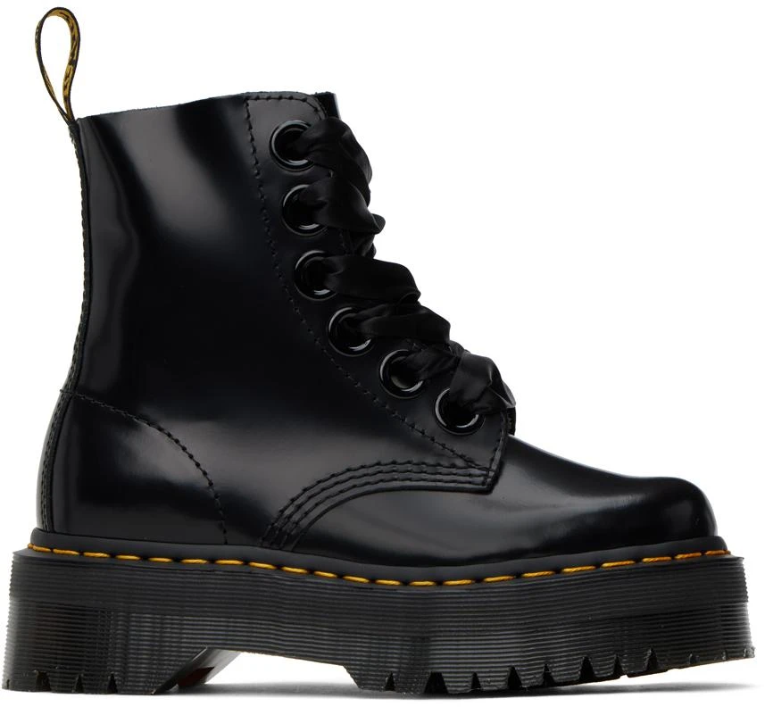 Dr. Martens Black Molly Platform Boots 1