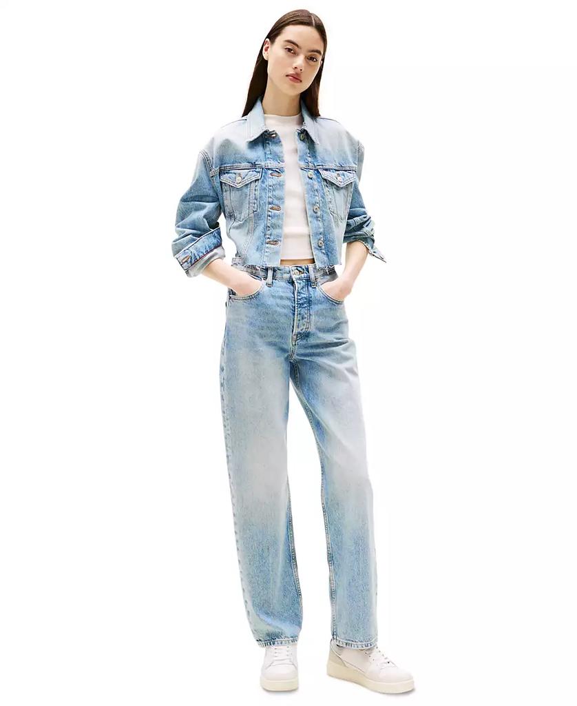 Tommy Jeans Women's Layla Cotton High-Rise Slim Straight Jeans