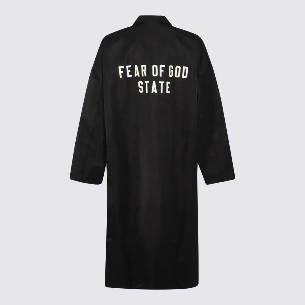 Essentials Fear Of God Essential Black Nylon Trench Coat 2