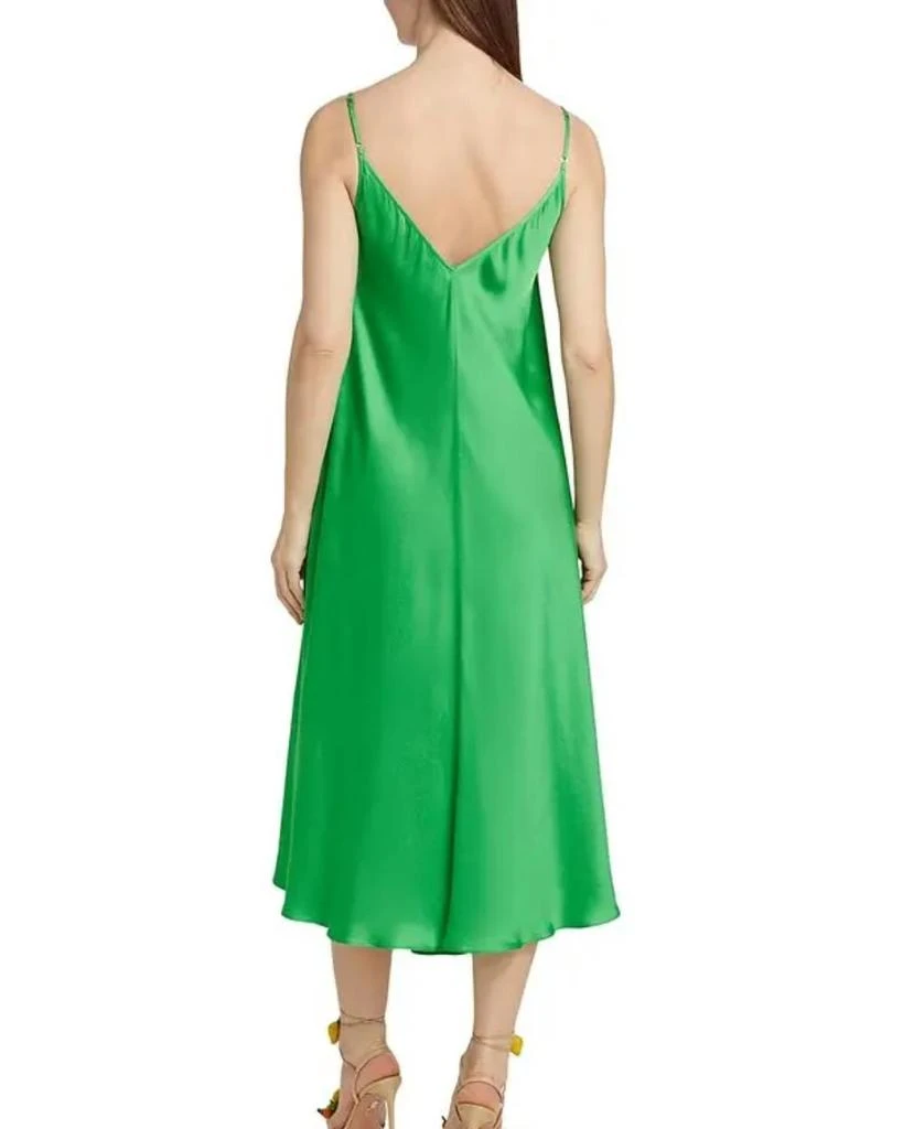 L'Agence Lorraine Trapeze Midi Dress In Fern 3