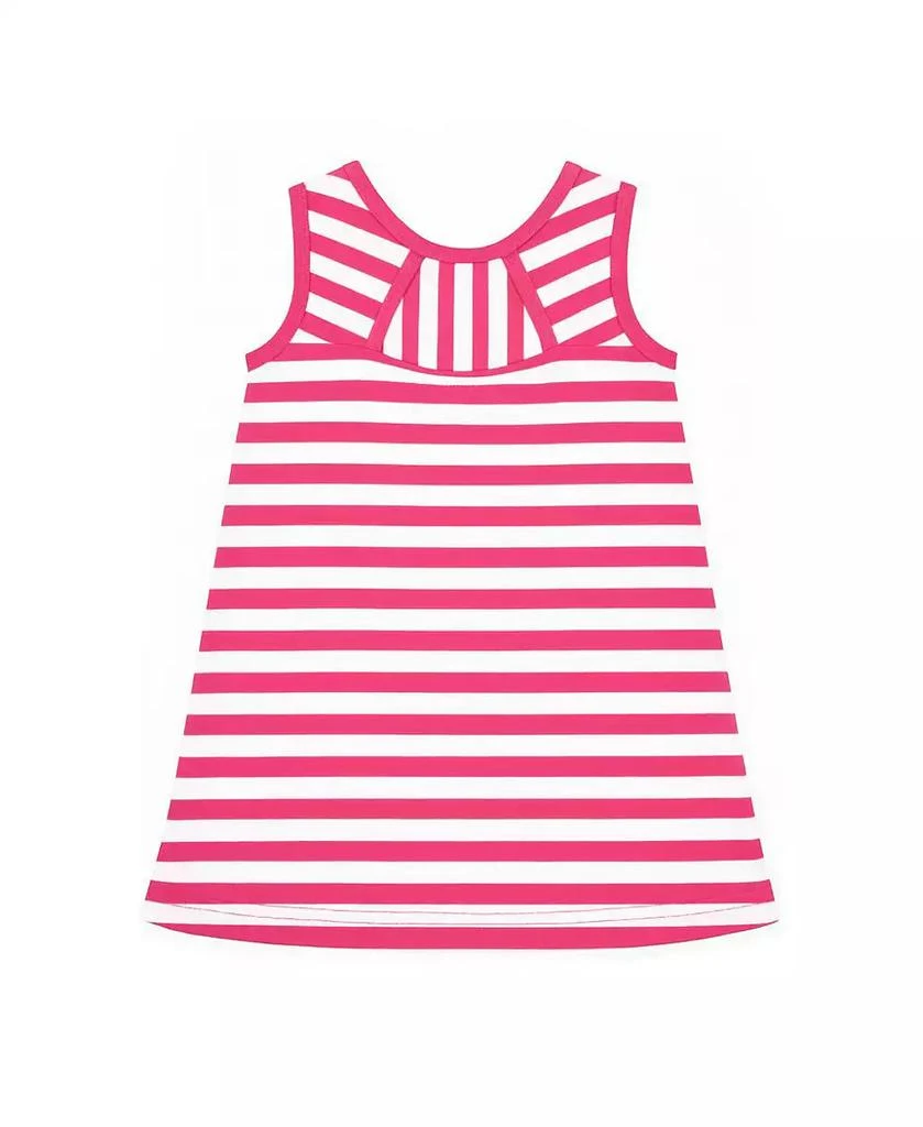 Florence Eiseman Toddler Girls Stripe Knit Dress With Flower 2