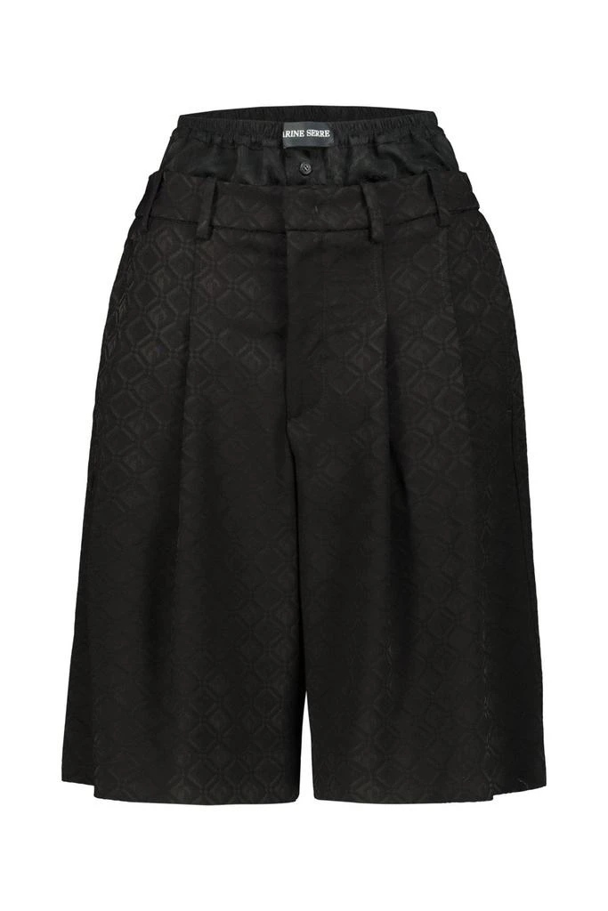 MARINE SERRE Marine Serre Moon Diamond Jacquard Tailored Shorts 1
