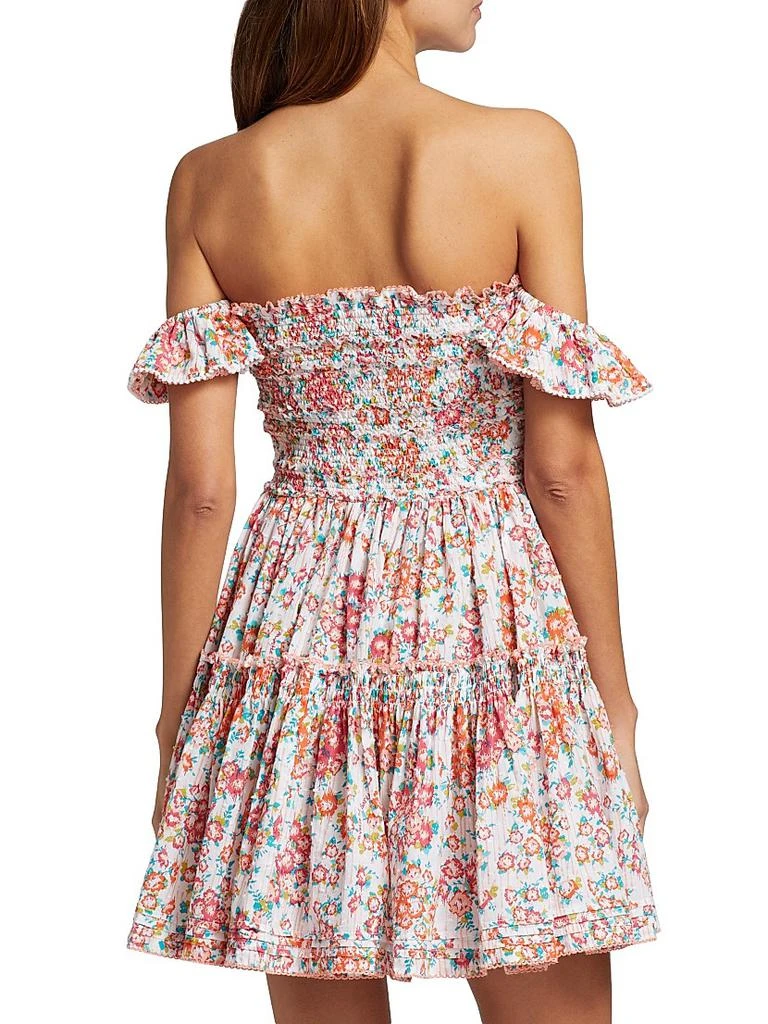 Poupette St Barth Aurora Off-The-Shoulder Minidress 5