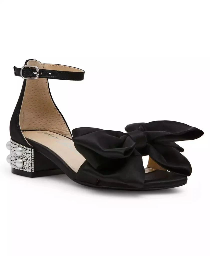 Betsey Johnson Little and Big Girls Lulu Dress Sandal with Pearl Heel 1