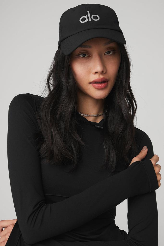 Alo Yoga Performance Off-Duty Cap - Black - Hats - Free Shipping -  BeyondStyle