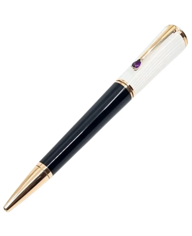 MontBlanc Montblanc 2009 Muses Ingrid Bergman La Donna Amethyst Set Gold Trimmed Ball Point Unisex Pen 104907 1