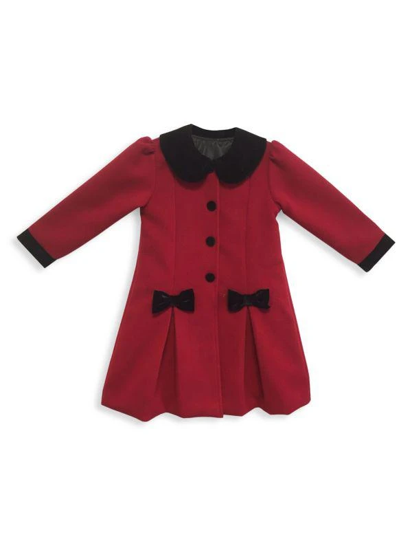 Joe-Ella Little Girl's & Girl's Peter Pan Collar Coat 1